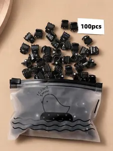 100 Pcs Mixed Color Mini Flower Animal Claw Hair Clips, Floral Hair Clips, Cute Girl Fashion Casual Butterfly Bangs Clip, Perfect for Vacation Holiday Travel Daily Wear
