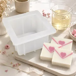 Cube Silicone Soap Mold Square Soap Making Mold for Melt and Pour Soap Cold Process Soap DIY Handmade Soap Bar Mold Candle Wax Resin Craft Mold