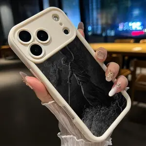 Angel with Sword Pattern Silicone TPU Casing - Rugged Durable Soft Smartphone Cellphone Case with Lens Protector, Mobile Phone Accessories for iPhone 17, 16, 15, 14, 13, 12, 11 Pro Max Plus