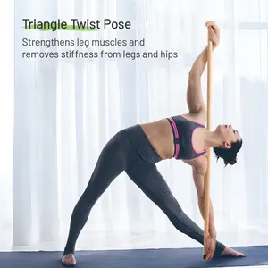 Fitness Yoga Stick Made from Natural Bamboo - Yoga Dowel, Mobility and Exercise Stick for Workout, Stretching, Flexibility, Balance, Physical Therapy |   Posture Correction |   Lightweight & Sturdy