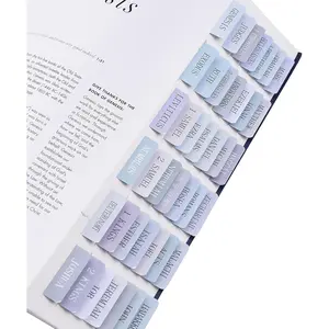 Tabs, 72 Laminated  Tabs for Women and Men Study , Easy to Read and Apply,  Index Tabs, Large Print  Book Tabs,  Study Supplies (Blue)