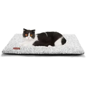 Self Warming Cat Bed Self Heating Cat Dog Mat 24 x 18 inch Extra Warm Thermal Pet Pad for Indoor Outdoor Pets with Removable Cover Non-Slip Bottom Washable Non Electric