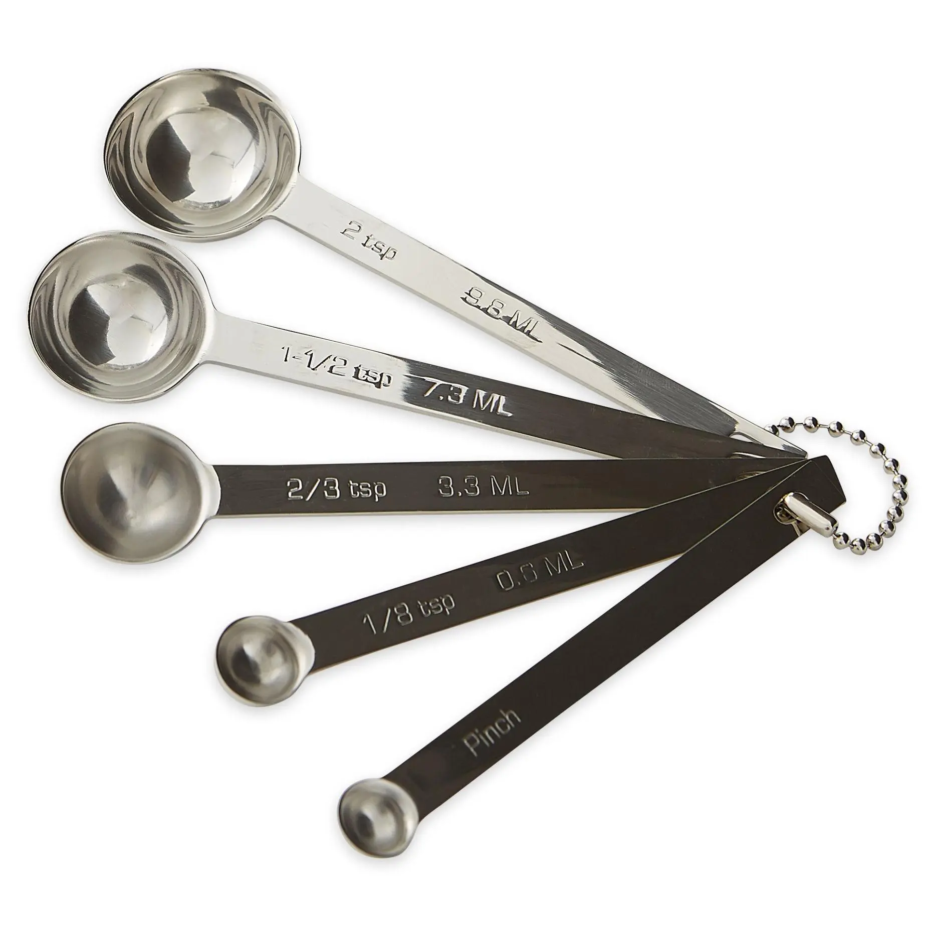 RSVP Set of 5 Odd Size Measuring Spoons RSVP Set of 5 Odd Size Measuring Spoons