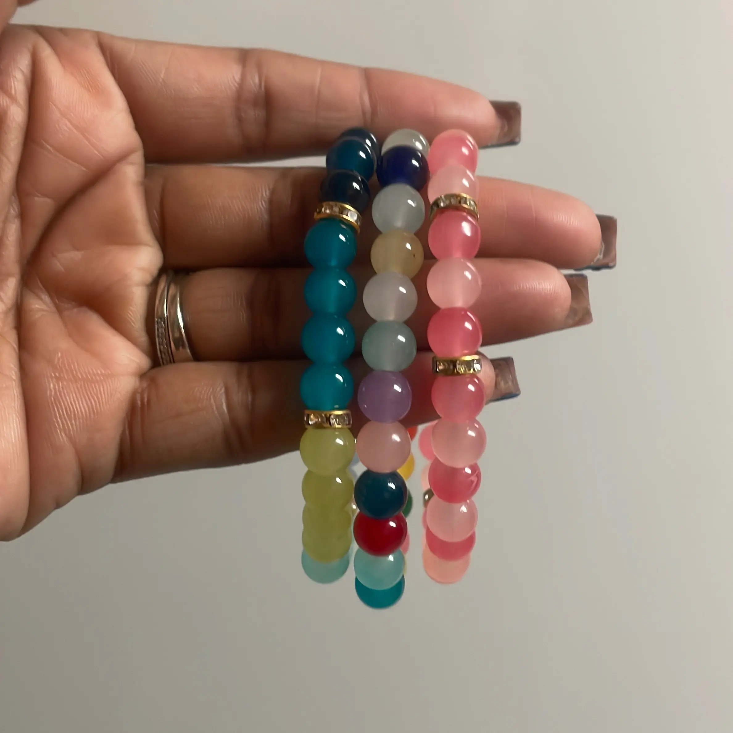 8mm Funky junky bracelets