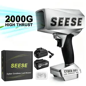 【FathersDayGift】SEESE 2000G Cyber Cordless Leaf Blower Violent TurboFan,120 MPH+,BrushlessPure Copper Motor Jet Fan With Battery,CordlessTurbo Super Power Air Duster, Car Drying after Wash, SnowRemoval fathersdaygift