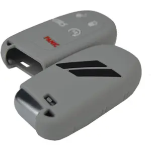 // Slash Silicone Key Fob Cover Case Protector for Dodge Charger Challenger SRT Hornet R/T Dart Durango Journey Replacement Remote Keyless 5 Buttons Key Fob Case Accessories
