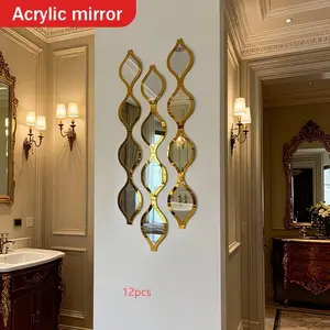 Water Drop Long Wall Mirror, Modern Mirror, Luxury Wall Decor for Entryway, Bedroom, Bathroom, Decorative Wall Mirror, Wall Mounted Mirror