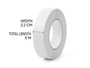 Waterproof Sealing Caulk Tape 10.5FT/3.2m Length 1.5IN/38mm Width White Self Adhesive Sealant Strip for Bathroom Toilet Kitchen Countertop Durable PVC Material Easy to Use and Trim