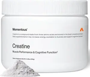 Momentous Creatine Monohydrate Powder - Creatine Powder - Supports Strength, Lean Muscle, & Recovery for Men & Women - NSF Certified for Sport - 5 g per Serving - 30 Servings