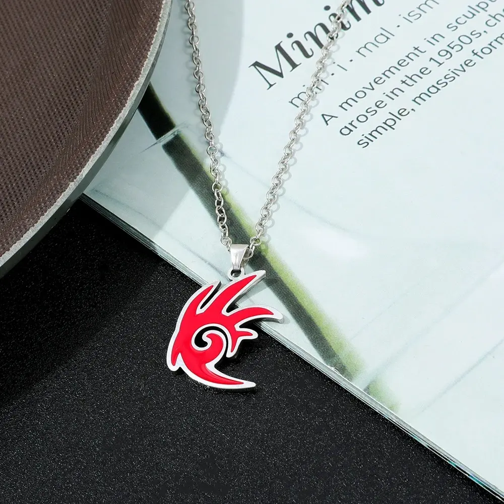 Trendy Shadow Necklace - Creative Game Inspiration Design Cosplay Pendant Jewelry Accessory for Friend Surprise Gift