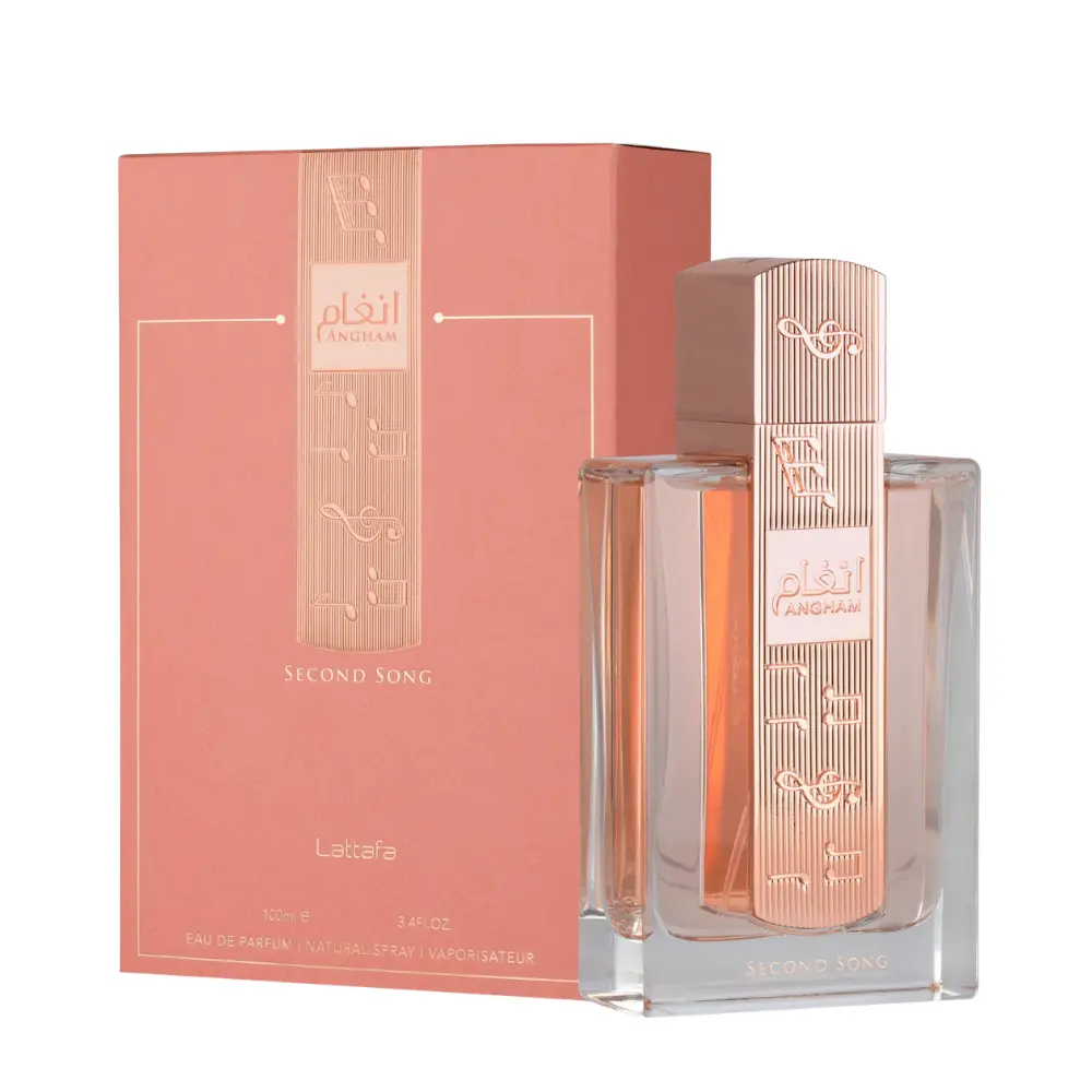 Lattafa Angham Second Song Eau de Parfum for Women, 3.4 oz Single Item - Sweet Floral Gourmand Fragrance with Pear, Peony, Praline, Vanilla - Long-Lasting Women's Fragrance