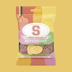 Sour "S" Ovals - Oval Candies Sour "S" Ovals - Oval Candies