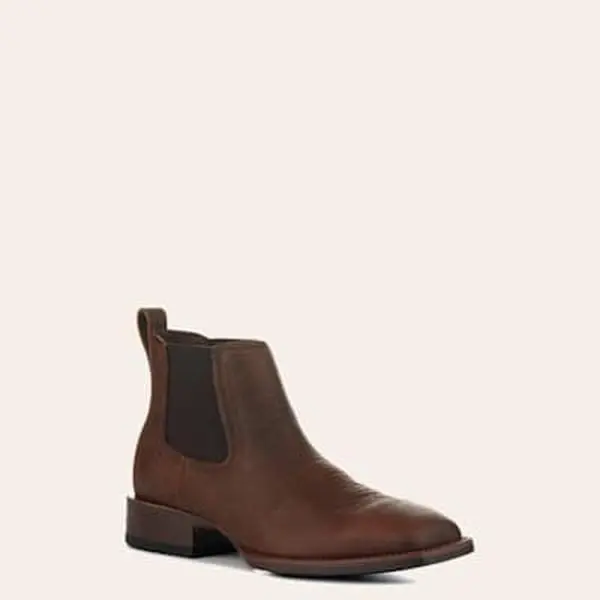 Ariat Men's Booker Ultra Oiled Brown Bantamweight Wide Square Toe Chelsea Boots