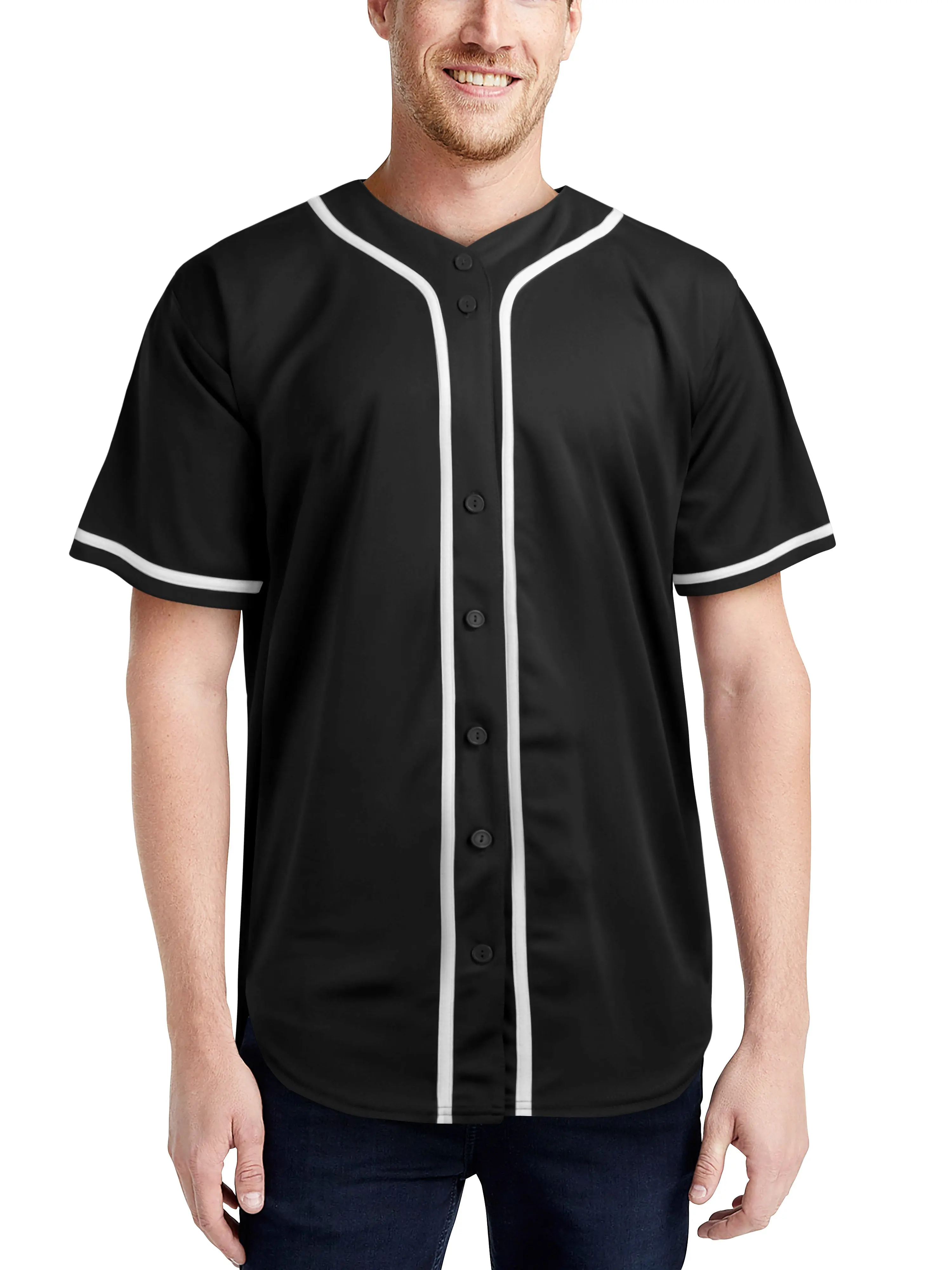 Men's Blank Baseball Jersey