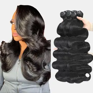 [Wequeen] Viral Hair Bundles Brazilian 100% Human Hair Straight Body Wave Deep Wave Kinky Curly Water Wave Quick Weave Budget Friendly bundles 12"-36" Valentine Gifts