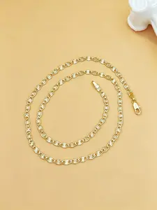Elegant 14k Flat Byzantine Chain Necklace, Durable Fashion Accessory, Versatile High-Quality Jewelry, Perfect Gift for All Occasions, Stylish and Timeless Design