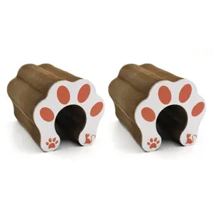 （2 pack）Accordion Magic Organ Cat Scratcher Toys for Indoor Cats - Cardboard Cat Scratching Board Ball Scratcher Pad