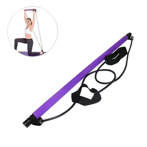 Pilates Bar Kit with Resistance Bands, Multifunctional Home Gym Equipment for Small   Space, Stretched Fusion Toning Bar