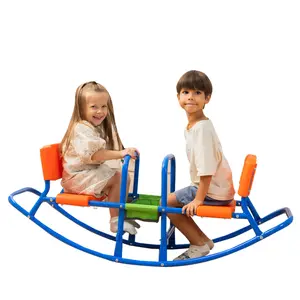 PLATPORTS Double Rocking Seesaw – 2-Seater Teeter Totter for Kids Ages 3-5