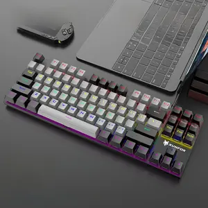 LK165 Mechanical Keyboard Blue Switch 87 Keys Gaming Office