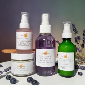 Acne/Oily Natural Skincare Bundle | Soothing, Anti-inflammatory, Pore Clearing, Hydrating Skincare| Fragrance Free