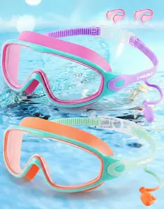 2-Pack Anti-Fog Swim Goggles Wide View UV Protection, Leakproof Soft Silicone Swimming Goggles Set