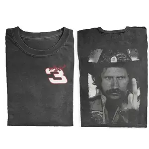 Dale Earnhardt Middle Finger Vintage Style Unisex T-shirt, Racing Middle Finger tshirt, Racing Fan SweatShirt, Nascar Tee , Car racing shirt, Lovers Racing, Unisex Sweatshirt, Vintage sweatshirt, Gift Birthday, Trending shirt, 0JD