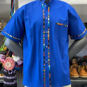 Mexican Blue Men's  Xl Guayabera Menswear