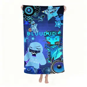 A Bluudud Forsaken beach towel, beach towel, camping beach towel, suitable for seaside vacation, beach play, photo props, seaside vacation crowd perfect travel significant other, New Year, Christmas gifts the best gift.