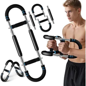 Arm Training Device, 66-110 lbs Adjustable Chest Expander - U-shaped Strength Training Equipment, for Chest, Shoulder, and Forearm Exercises, Home Gym Fitness, Muscle Training
