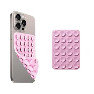 Universal Strong Suction Silicone Phone Case Stand, Hands-Free Stand for Selfies and Videos, Equipped with 24 Suction Cup Design, Waterproof, Hands-Free Installation, Suitable for iPhone, Car, Bathroom, Phone Car Holder