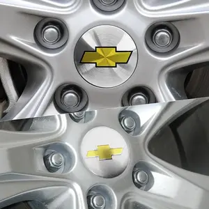 Chevrolet 4Pcs 56mm Aluminum Wheel Center Hub Sticker, Emblem Decoration Decals for Cruze Captiva Aveo Spark Colorado Accessories