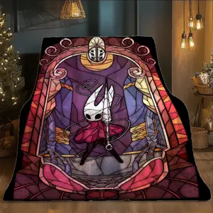 【JIT】One Piece Hollow Knight Printed Flannel Blanket - Fluffy and Soft, Suitable for Sofa and Bed, All Seasons, Machine Washable, Suitable for Travel, Office Rest, Holiday Gift Choice, Gift for Friends