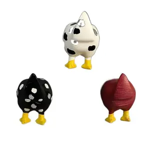 Creative Chicken Butt Design Fridge Magnets, Refrigerator Decorating Magnet, Strong Magnetic Stickers for Home Kitchen Whiteboard Cabinet Refrigerator Decoration  Mix Colors Holiday gifts