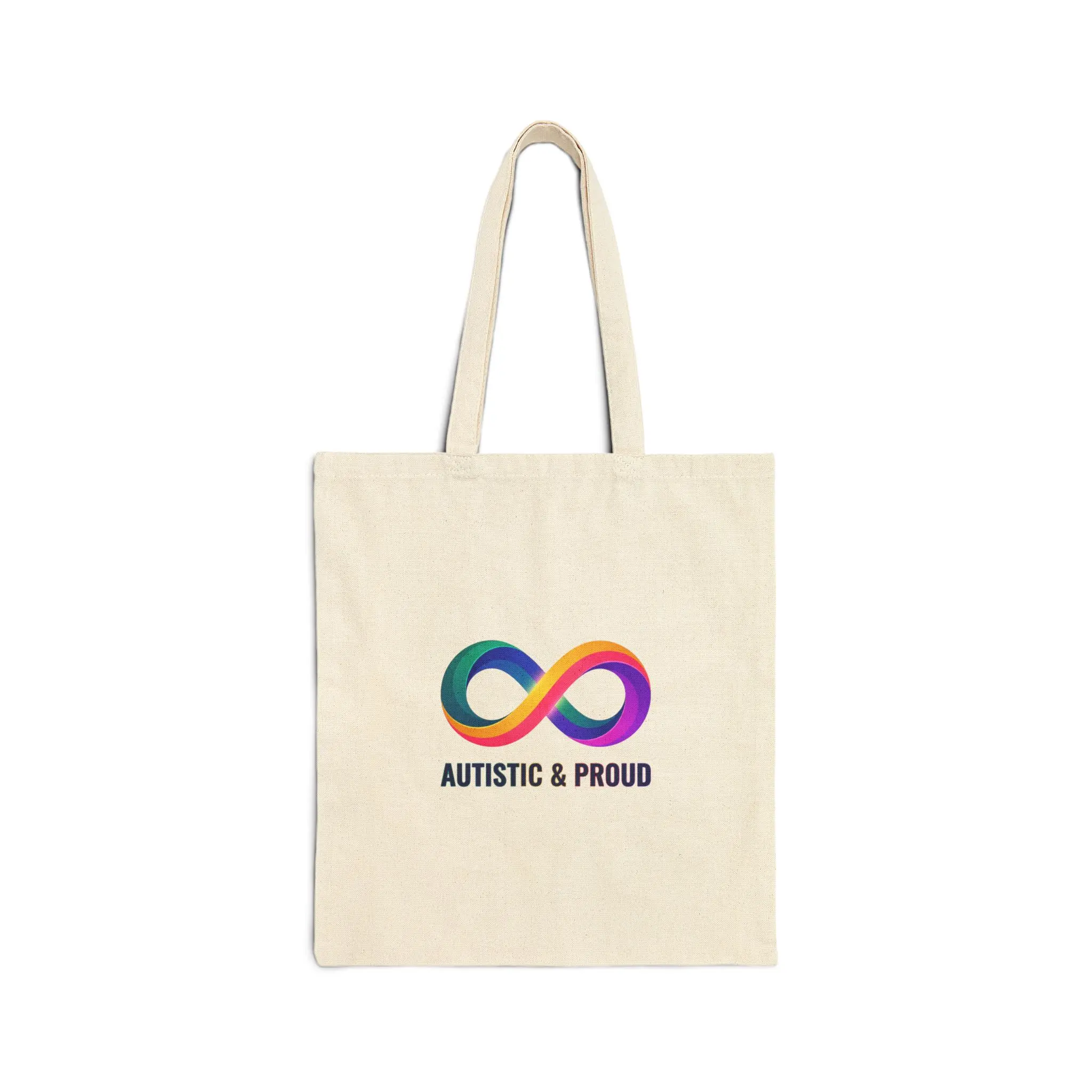 Autistic & Proud Infinity Logo Tote | neurodiversity, autistic pride, affirming