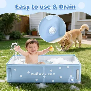 Foldable Baby Bath Tub, No Installation, 30x16 Inches, Safe Material, Space-Saving, Easy Clean, for Newborn Kids 0-5 Years, Outdoor & Home Use, Perfect Gift