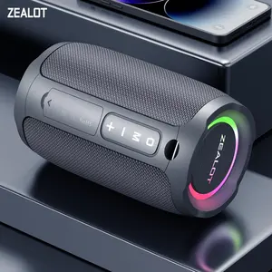 ZEALOT S49 Portable Wireless Speaker, 10W Stereo Sound Speaker with 3600mAh USB Rechargeable Battery, IPX-5 Waterproof Speaker for Home, Car, Outdoor & Camping, Audio