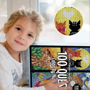 100 QUEST Color By Number: Squares + Triangles + Hexagons + Circles - Activity Book for Adults - Christmas Coloring Gift Book for Teens and Adults