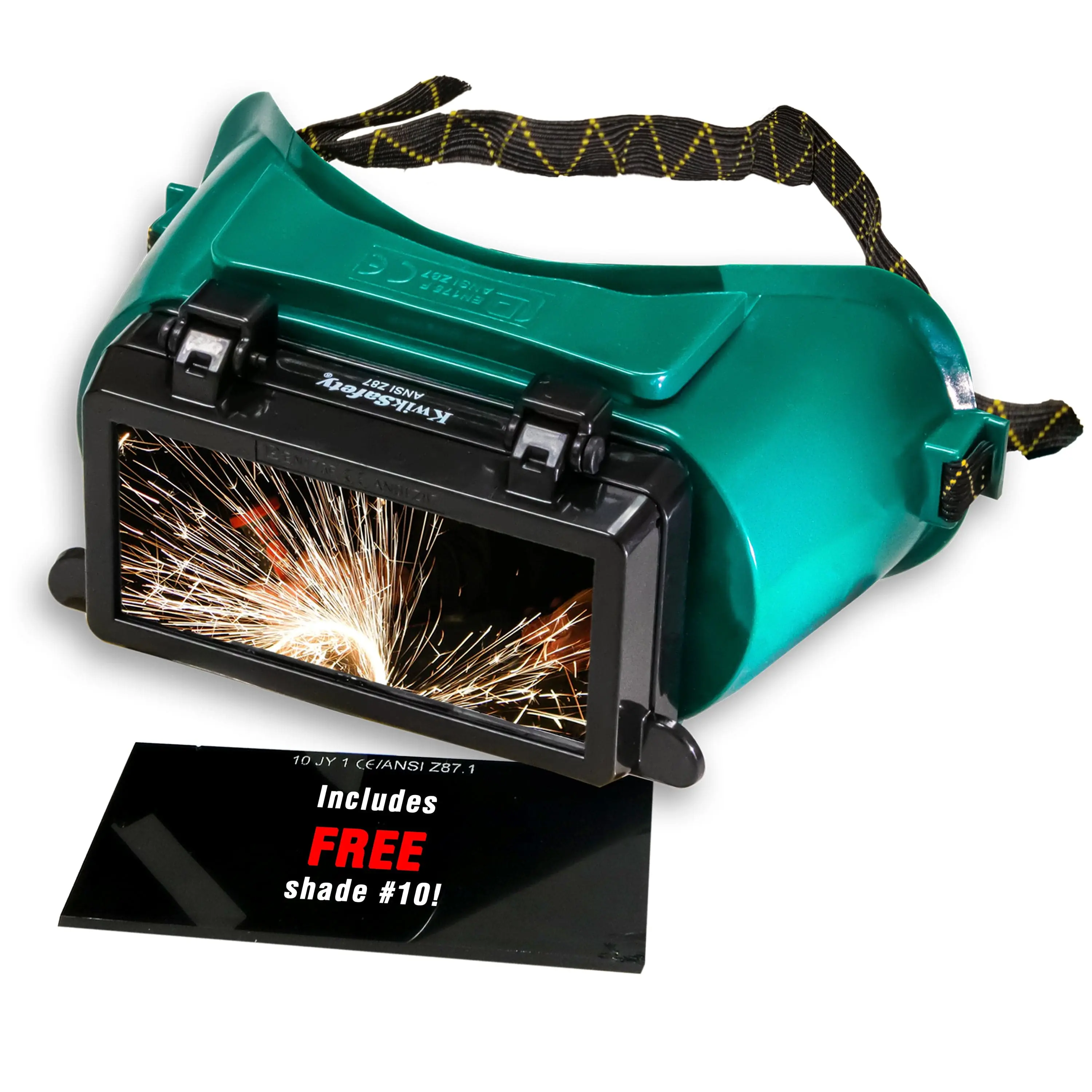 KwikSafety EAGLE EYES Welding Goggles (ANTI-FOG, ANTI-SCRATCH) Flip-Up Shade #5 & #10 ANSI Tested OSHA - Model No.: KS1103 Heavy Duty Industrial