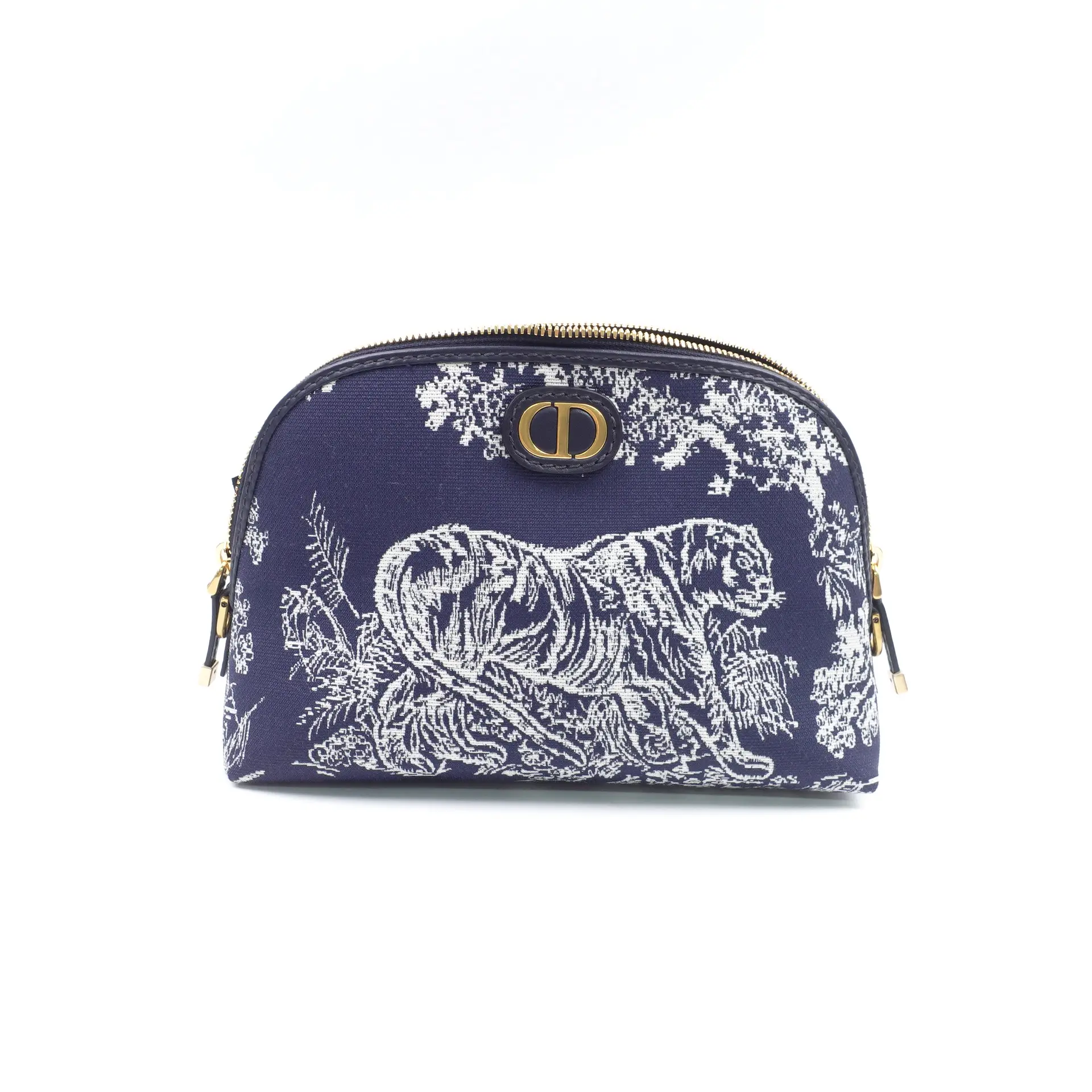 Pre-owned Dior Canvas Clutches & Wristlets Montaigne Blue Clutch T10424121