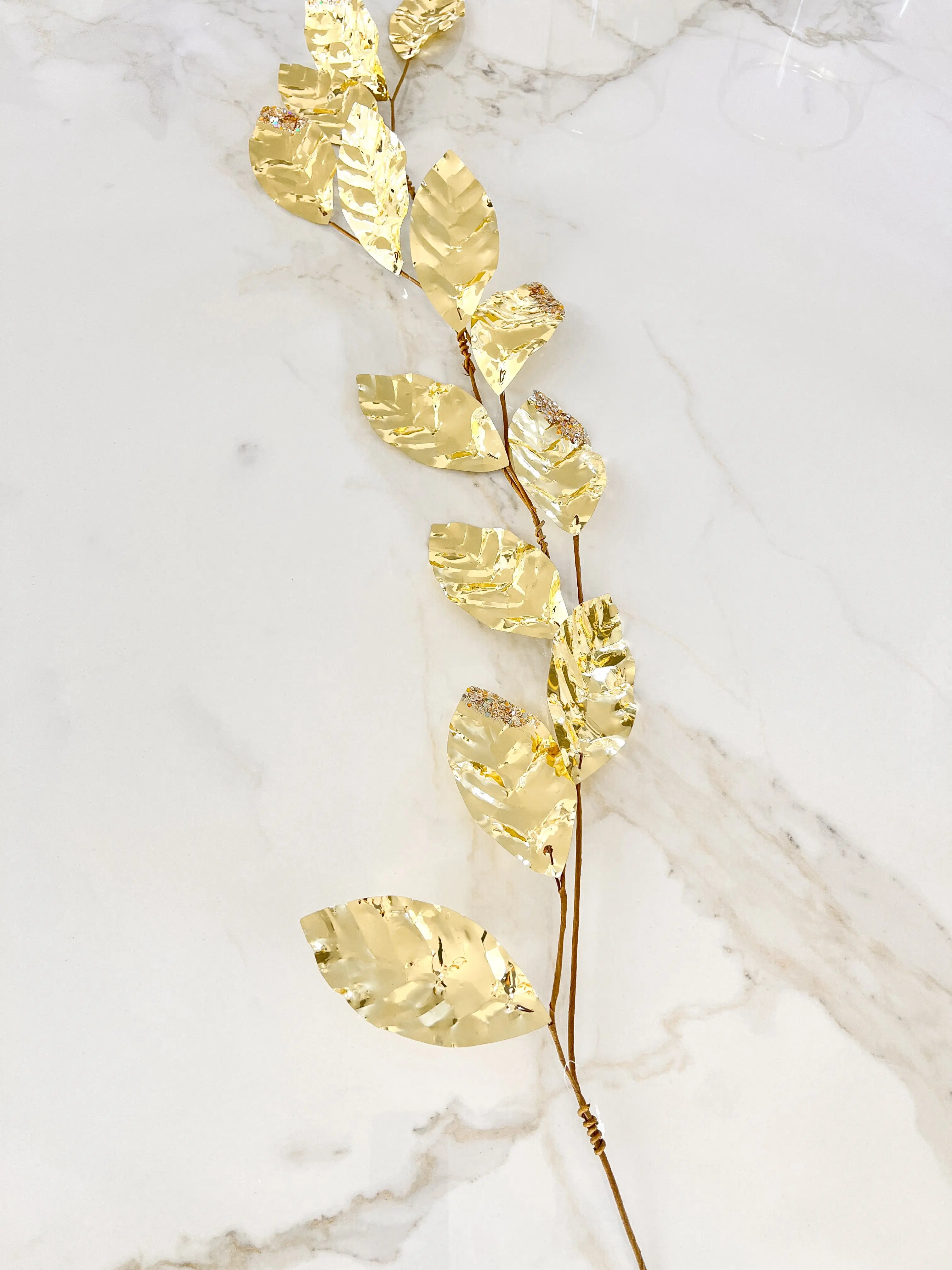 Metallic Gold Leaf Garland