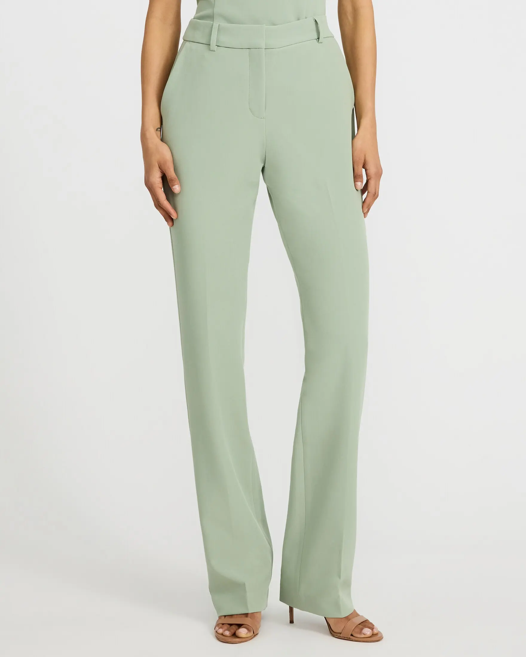 Express Editor Signature Stretch Mid Rise Bootcut Pant