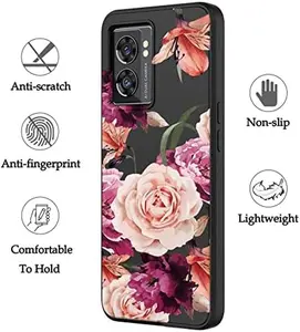 Phone Cases for Oneplus Nord N300 Case,1+Nord N300 5G Case, TPU Slim Silicone Rubber Flexibility Soft Protective Cover Protector Phone Case for Oneplus Nord N300 5G (Flower)