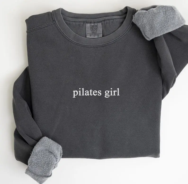 Pilates Sweatshirt, Pilates Girl Minimal, Pilates Instructor, Exercise Workout, Bestie Gifts T-Shirt Sweatshirt Hoodie