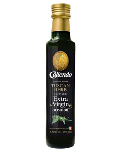 Caliendo Premium Tuscan Herb Infused Extra Virgin Olive Oil, Authentic Italian - 8.5 Fl Oz Bottle