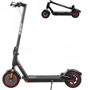 Foldable Electric Scooter for Adults with Dual Suspension, 18MPH Top Speed, APP Control and 8.5” Pneumatic Tires for Smooth Daily Commuting Smart