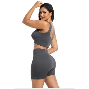 Running, exercise, fitness, yoga set with high waist, tummy control, peach butt lift yoga wear for women