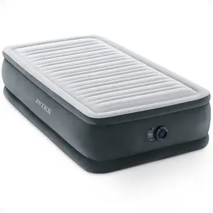 Intex 67765ED Dura Beam Comfort Plus 13" Airbed Mattress w/ Built In Pump, Twin/Full