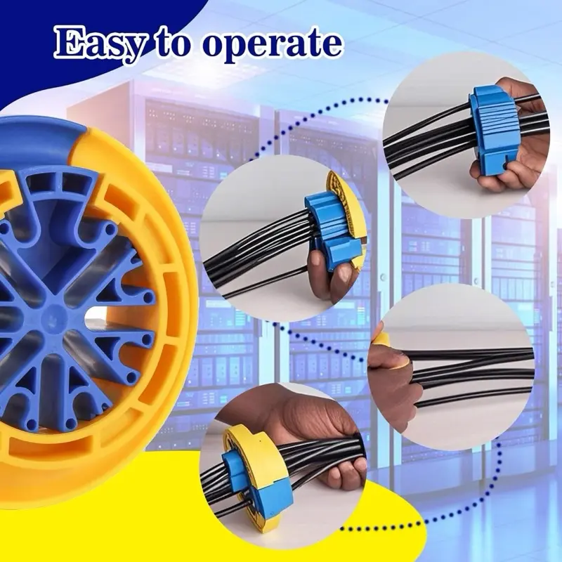 Easy to Operate Wire Comb for Network Ethernet Cable Management Organizer Tool with Cat5 Cat6 Wire Straightener Low Voltage PSU Organizing Tool