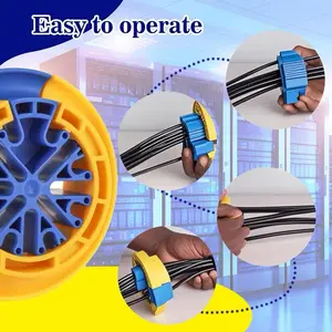 Easy to Operate Wire Comb for Network Ethernet Cable Management Organizer Tool with Cat5 Cat6 Wire Straightener Low Voltage PSU Organizing Tool